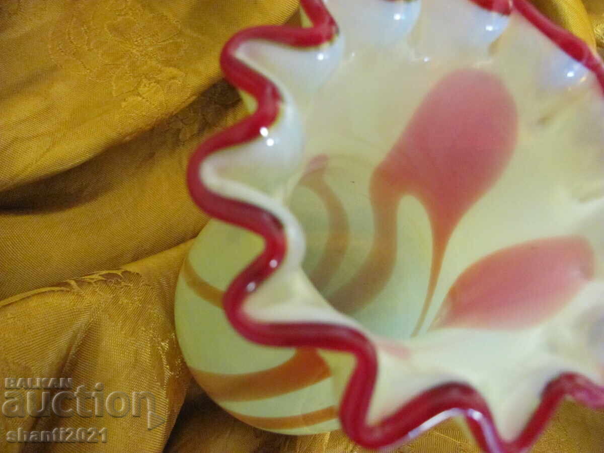 Vase, two-tone crystal glass, handmade - 6 Vase, two-tone crystal glass, handmade - 6