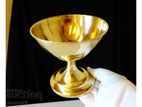 Antique French goblet, marked.