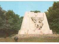 Old postcard - Shumen, Monument to the Soviet Army