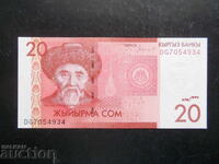 KYRGYZSTAN, 20 soms, 2016, UNC