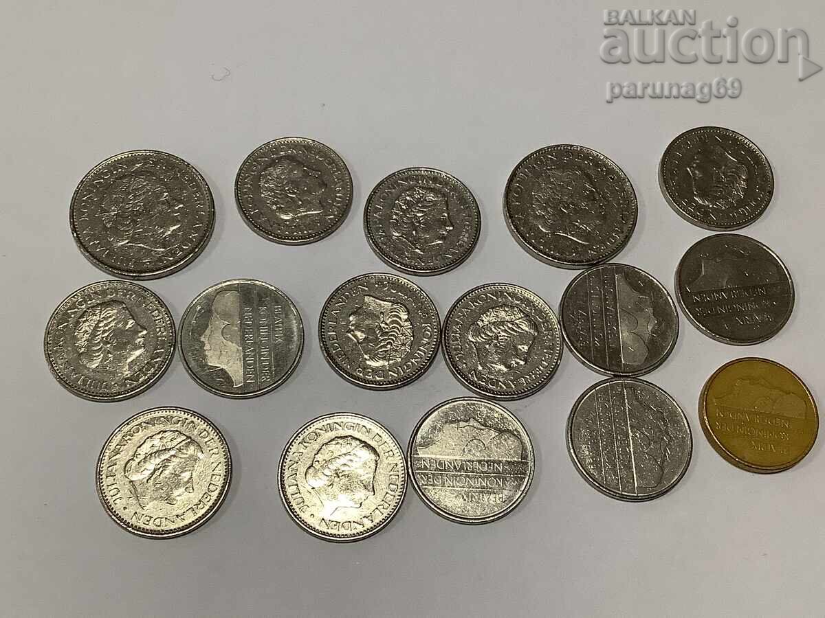 Netherlands Lot of 16 coins - guilders with price 25.00 BGN | € 12.78 Netherlands Lot of 16 coins - guilders with price 25.00 BGN | € 12.78