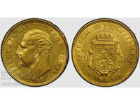 20 λέβα 1894 AU 55 PCGS Πριγκιπάτο της Βουλγαρίας (χρυσός)/Κέρμα