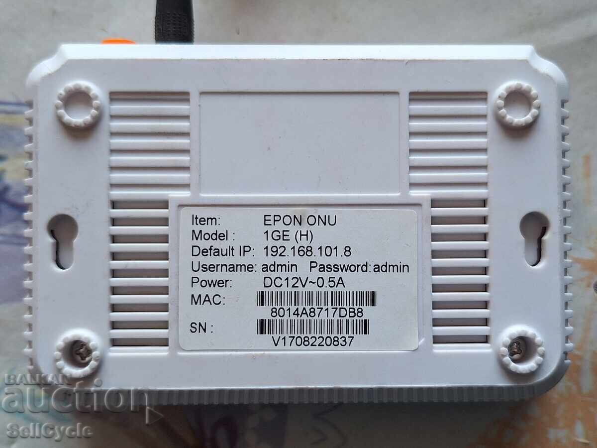✅ROUTER EPON ONU 1GE(H)❗ με τιμή 3.00 BGN | € 1.53
