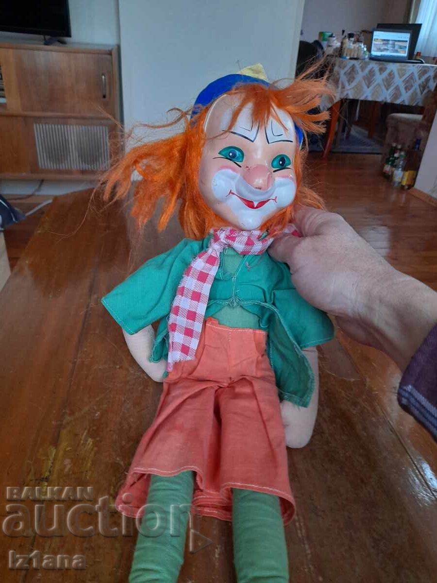 Old doll, clown with price 32.00 BGN | € 16.36 Old doll, clown with price 32.00 BGN | € 16.36