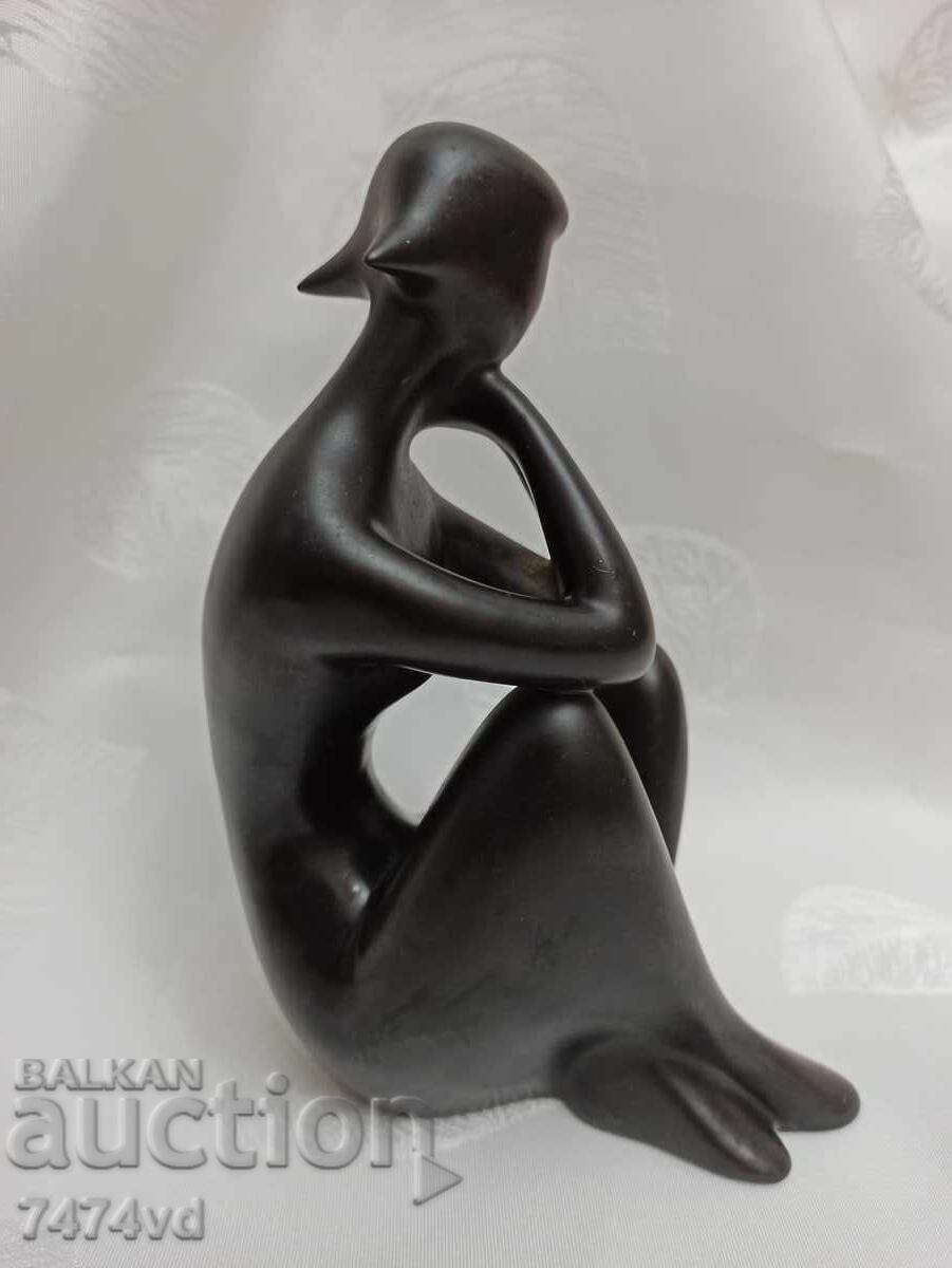 Auction RARE BLACK PORCELAIN PLASTIC NUDE WOMAN -ROYAL DUX! Auction RARE BLACK PORCELAIN PLASTIC NUDE WOMAN -ROYAL DUX!