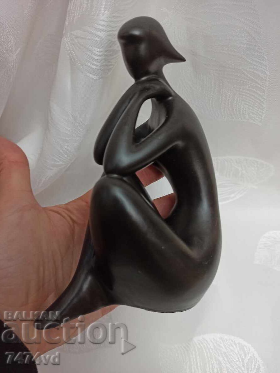 RARE BLACK PORCELAIN PLASTIC NUDE WOMAN -ROYAL DUX! - 5 RARE BLACK PORCELAIN PLASTIC NUDE WOMAN -ROYAL DUX! - 5