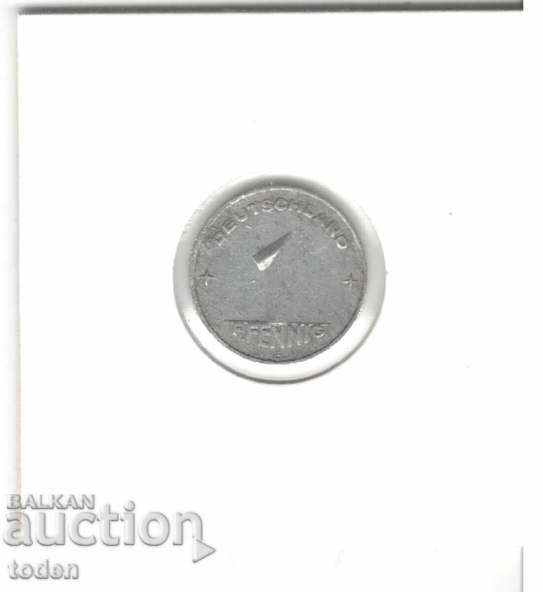 Δημοπρασία Γερμανία D.R.-1 Pfennig-1953 E-KM# 5 Δημοπρασία Γερμανία D.R.-1 Pfennig-1953 E-KM# 5
