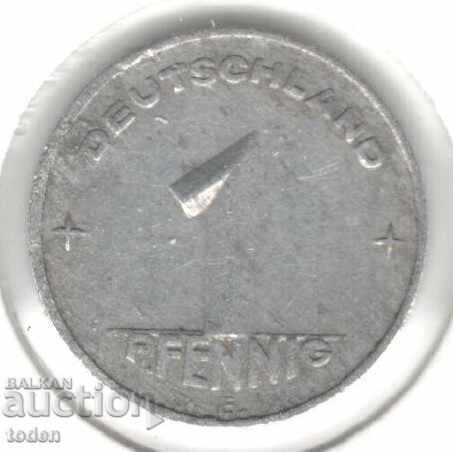 Γερμανία D.R.-1 Pfennig-1953 E-KM# 5 Γερμανία D.R.-1 Pfennig-1953 E-KM# 5