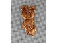 OLYMPICS MOSCOW 1980 THE BEAR MICE USSR BADGE