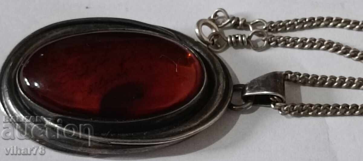 Pandantiv din argint cu chihlimbar - 6 Pandantiv din argint cu chihlimbar - 6