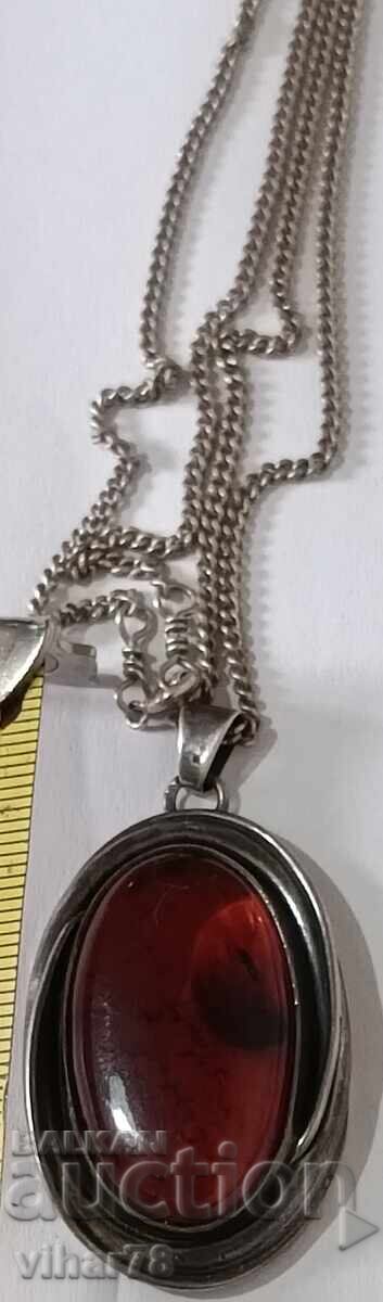 Pandantiv din argint cu chihlimbar - 7 Pandantiv din argint cu chihlimbar - 7