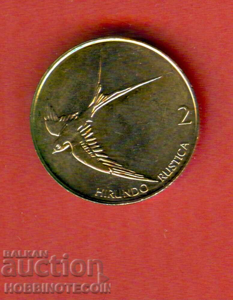 SLOVENIA SLOVENIA 2 Tolar Swallow issue 2004 NEW UNC