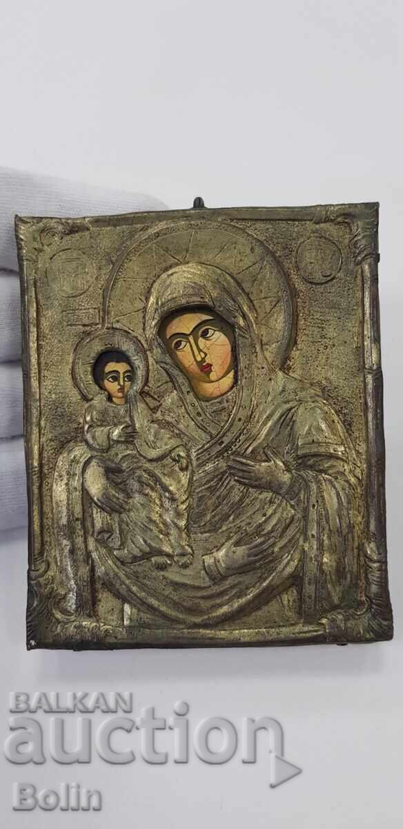 Rare Bulgarian Renaissance icon of the Virgin Mary of Three Hands, 20th century with price 260.00 BGN | € 132.94 Rare Bulgarian Renaissance icon of the Virgin Mary of Three Hands, 20th century with price 260.00 BGN | € 132.94
