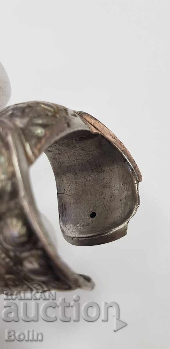 Very rare Renaissance bracelet, slingshot, 19th century - silver - 6 Very rare Renaissance bracelet, slingshot, 19th century - silver - 6