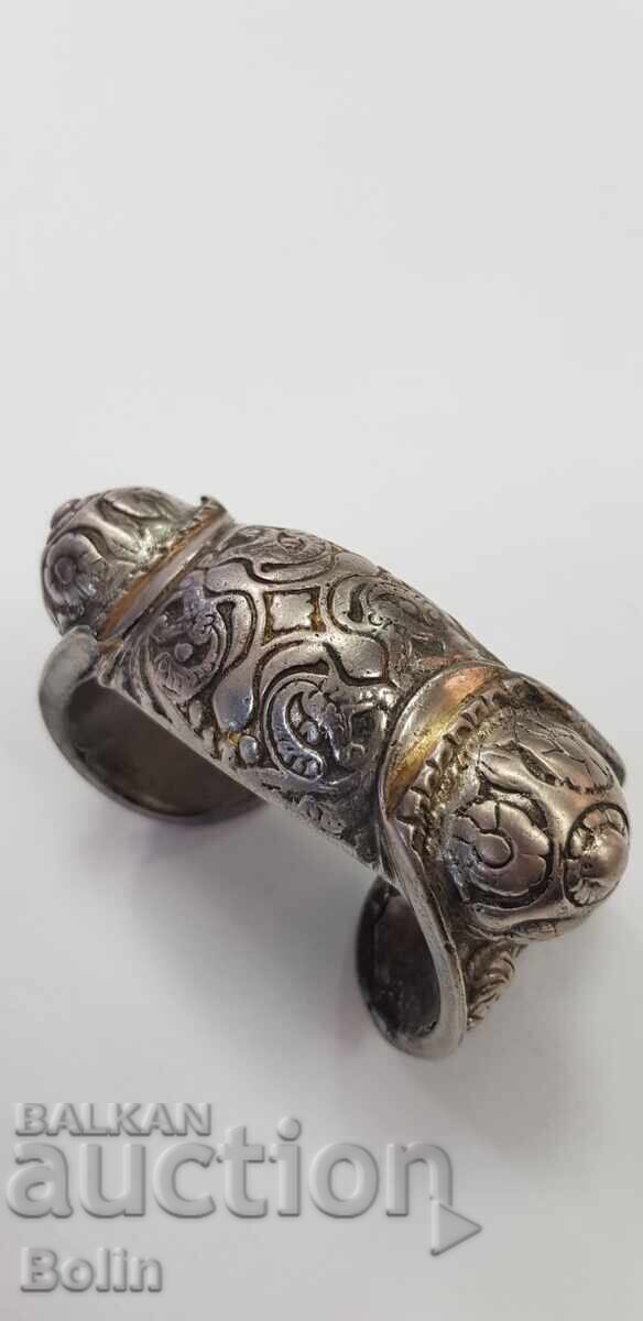 Very rare Renaissance bracelet, slingshot, 19th century - silver - 7 Very rare Renaissance bracelet, slingshot, 19th century - silver - 7