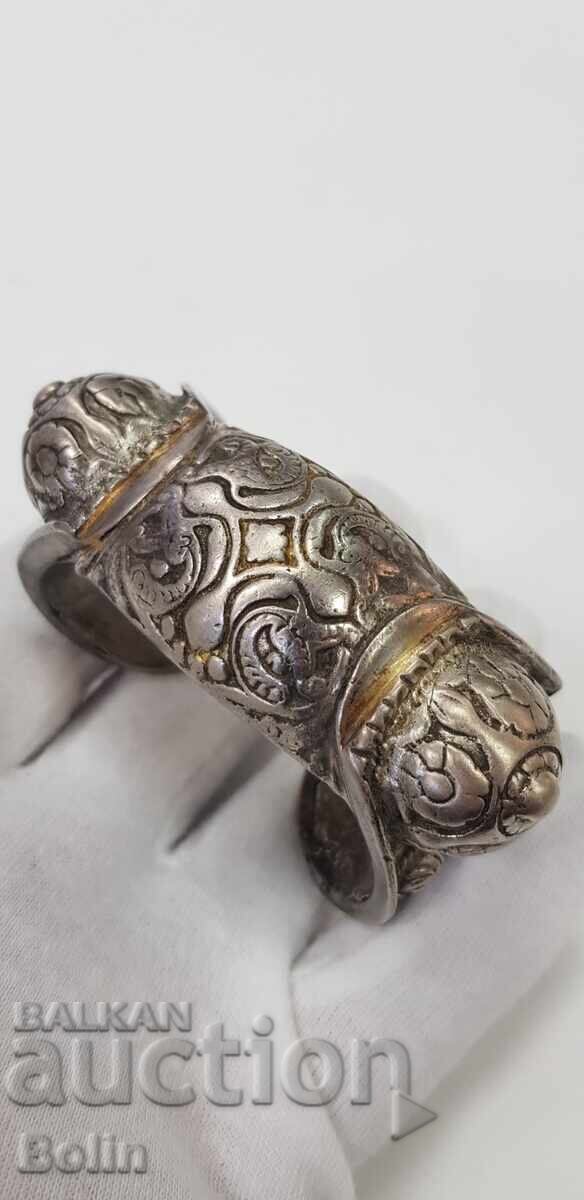 Very rare Renaissance bracelet, slingshot, 19th century - silver Very rare Renaissance bracelet, slingshot, 19th century - silver