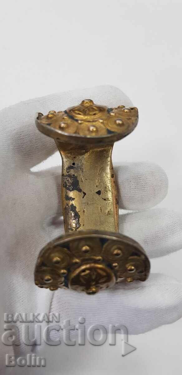 Delivery of Very rare Renaissance bracelet, slingshot, silver gilded enamel Delivery of Very rare Renaissance bracelet, slingshot, silver gilded enamel