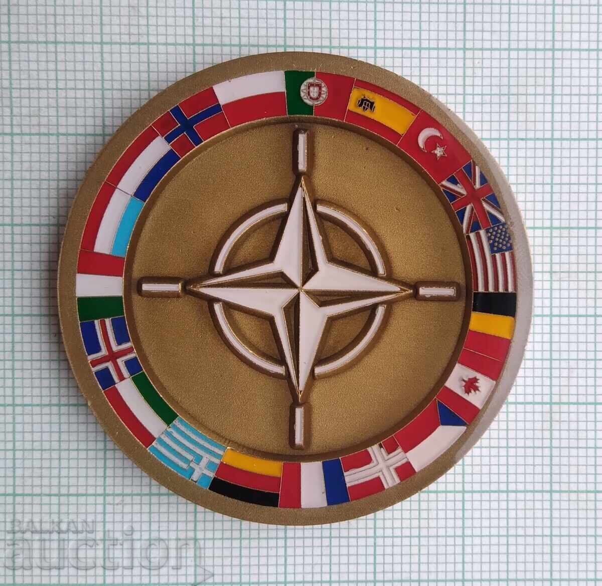 Auction 18372 NATO plaque in protective capsule Auction 18372 NATO plaque in protective capsule