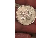 Canada 5 dollars 1992 Elizabeth ounce silver 9999