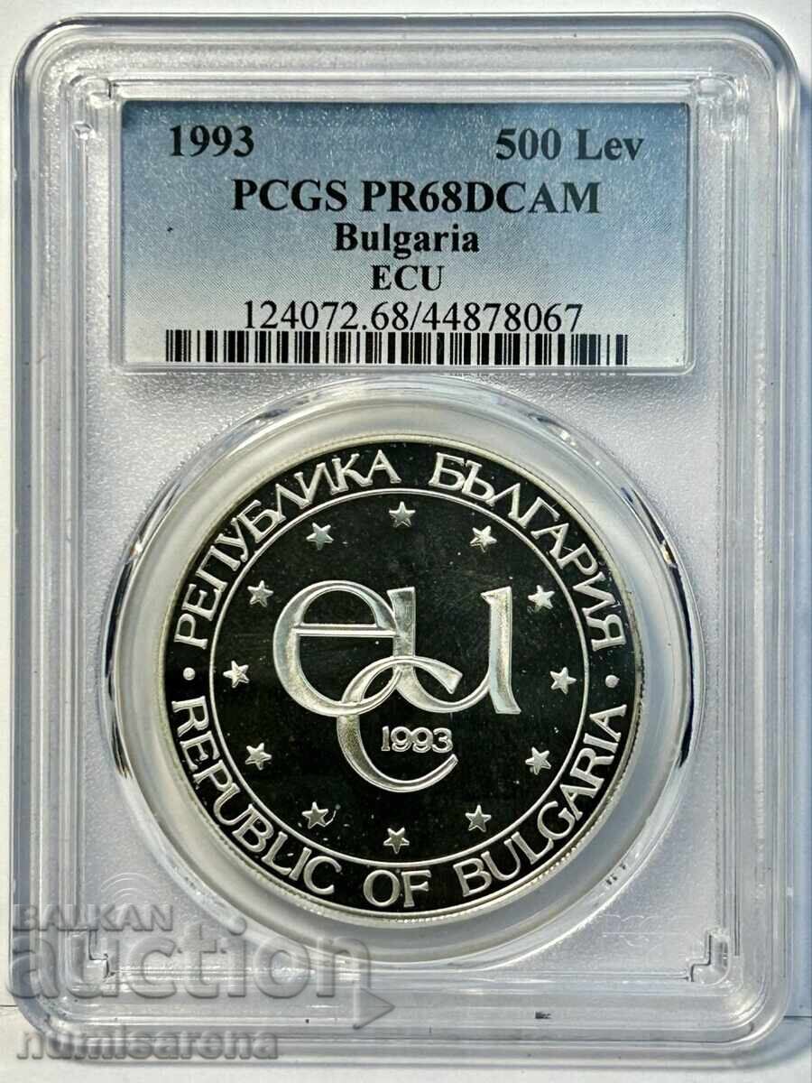 500 LEVA 1993-PCGS PR68 DCAM-ST. THEODORE STRATYLATES #1 500 LEVA 1993-PCGS PR68 DCAM-ST. THEODORE STRATYLATES #1