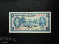 COLOMBIA 1 PESOS ORO 1953 EXCELENT RARE