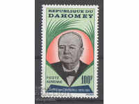 1965. Dahomey. In memory of Winston Churchill, 1874-1965.