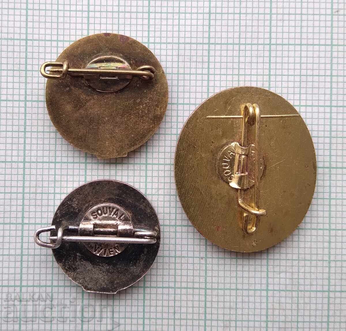 Auction 18382 Badge - Social Democratic Party of Austria LOT-3pcs Auction 18382 Badge - Social Democratic Party of Austria LOT-3pcs