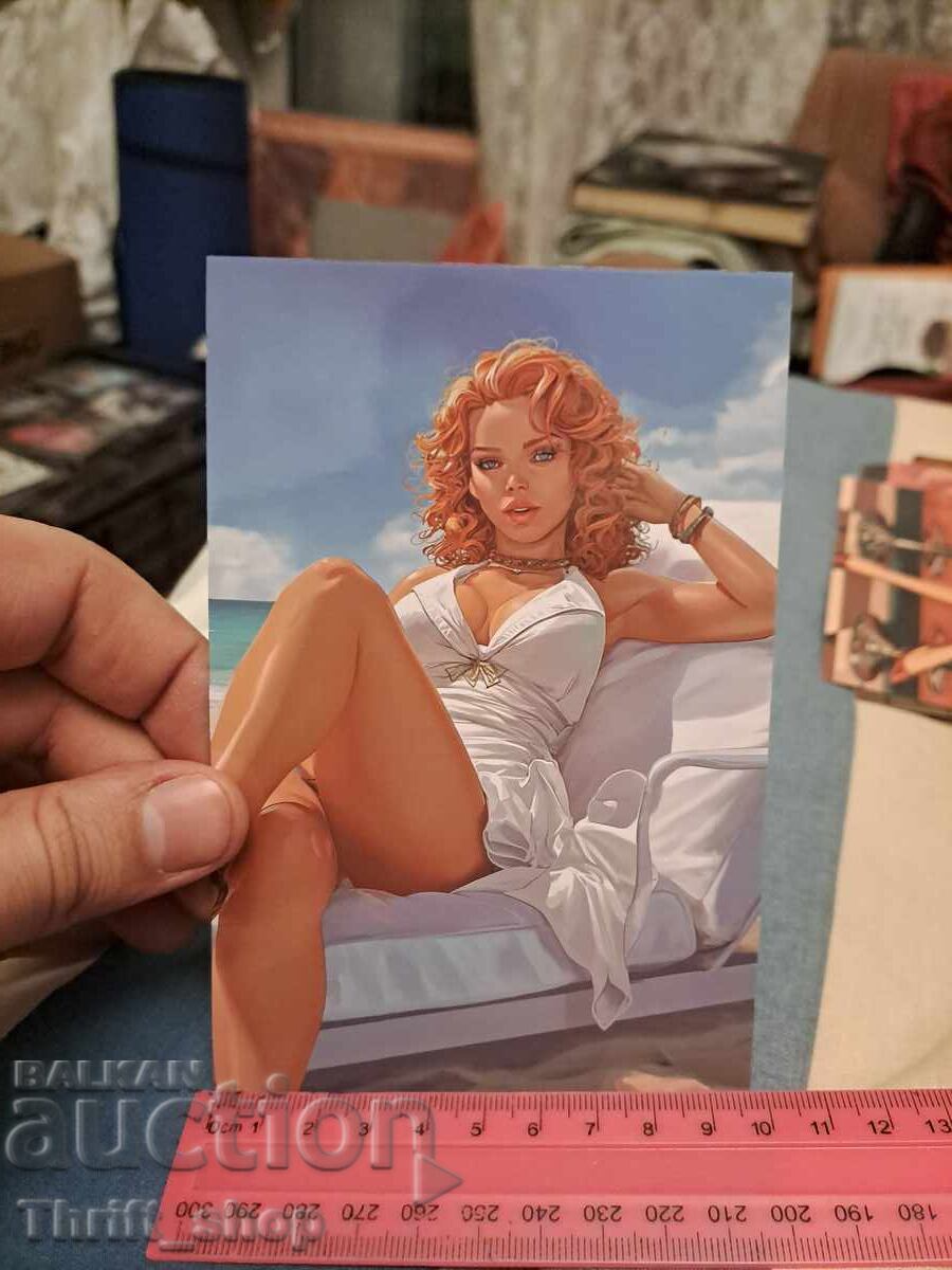 Postcard - sexy girl Postcard - sexy girl