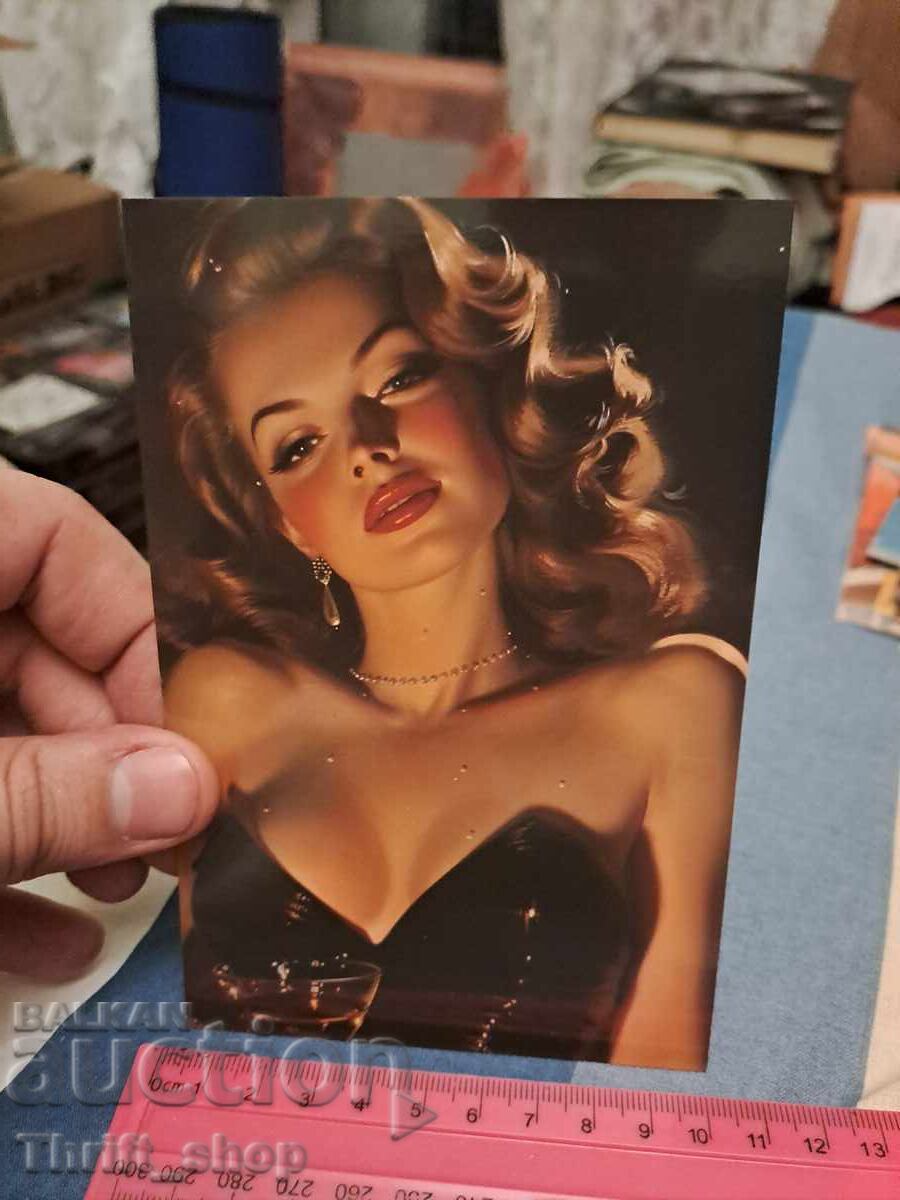 Postcard - sexy girl Postcard - sexy girl