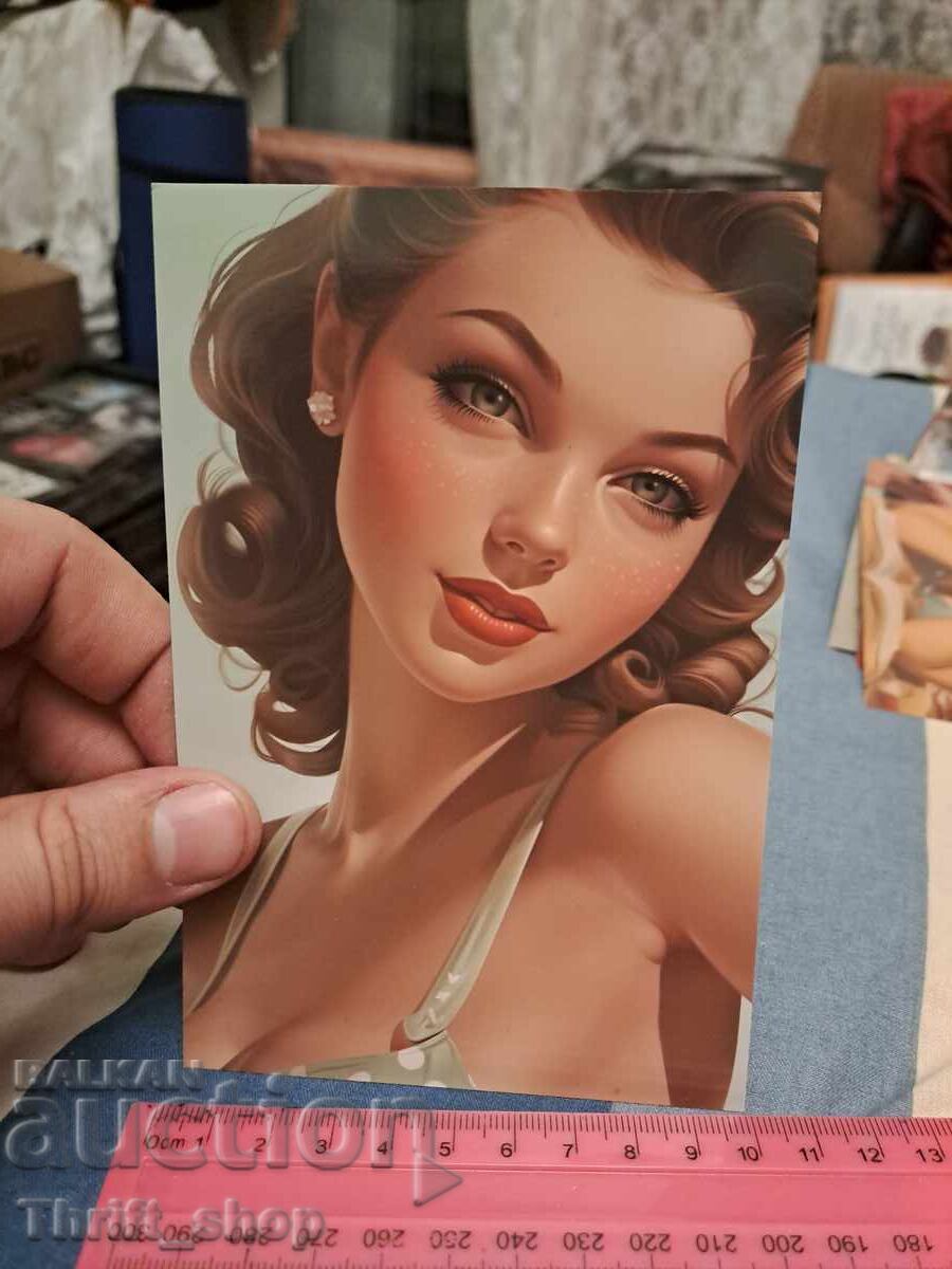 Καρτ ποστάλ - σέξι κορίτσι Καρτ ποστάλ - σέξι κορίτσι