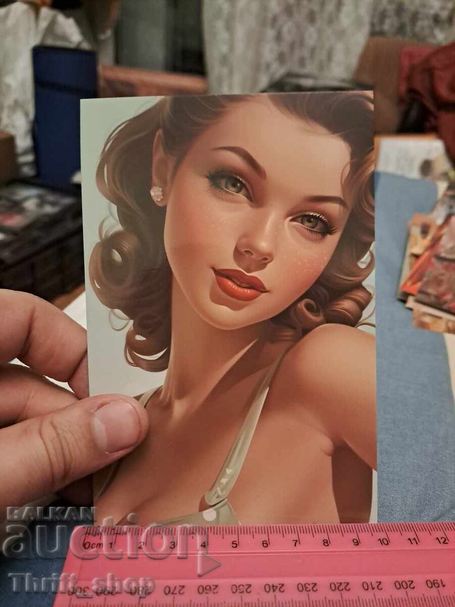 Καρτ ποστάλ - σέξι κορίτσι Καρτ ποστάλ - σέξι κορίτσι