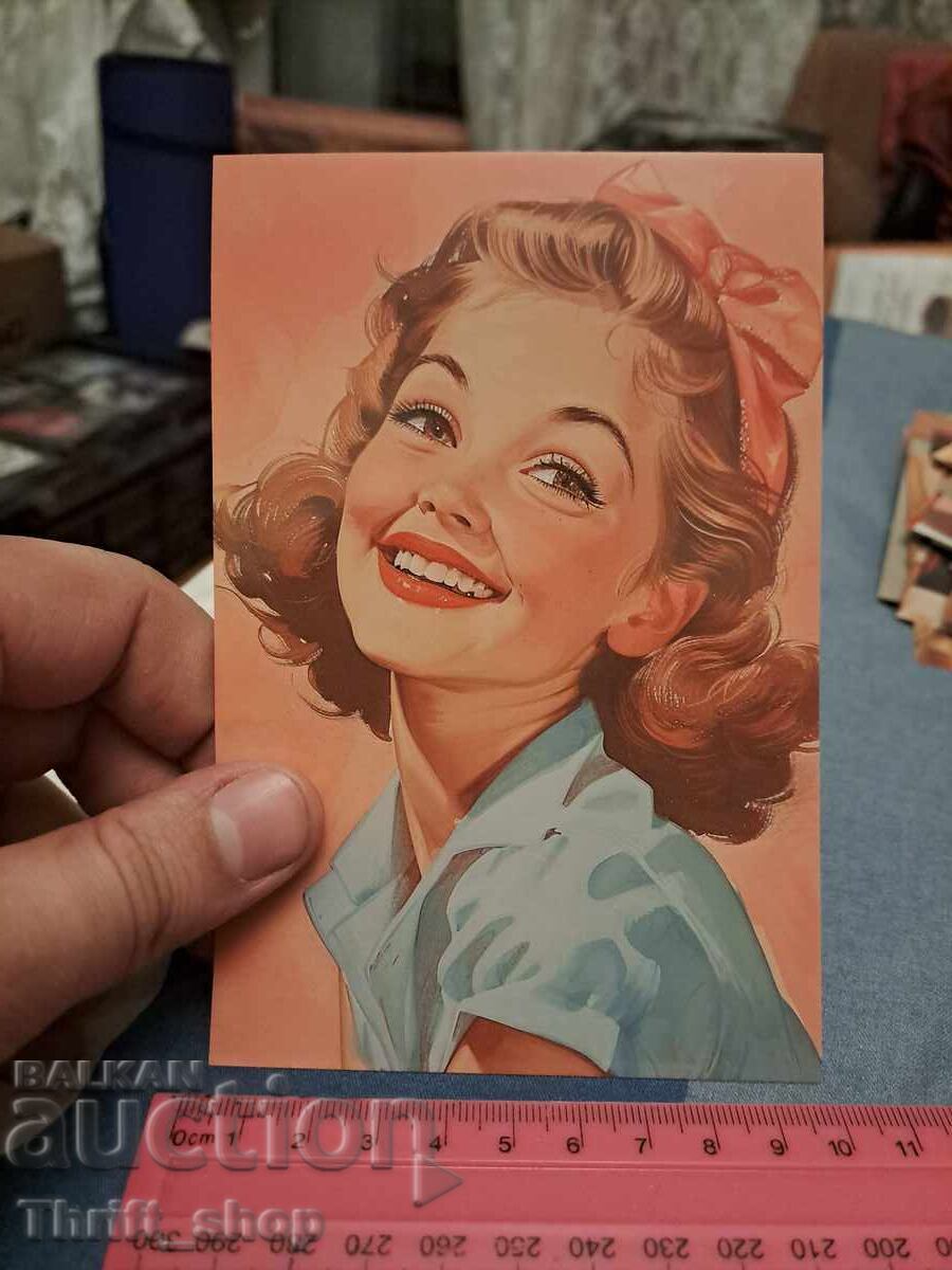 Postcard - sexy girl Postcard - sexy girl