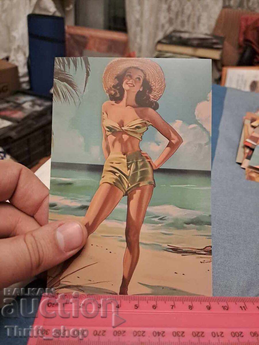 Пощенска картичка - секси момиче Пощенска картичка - секси момиче