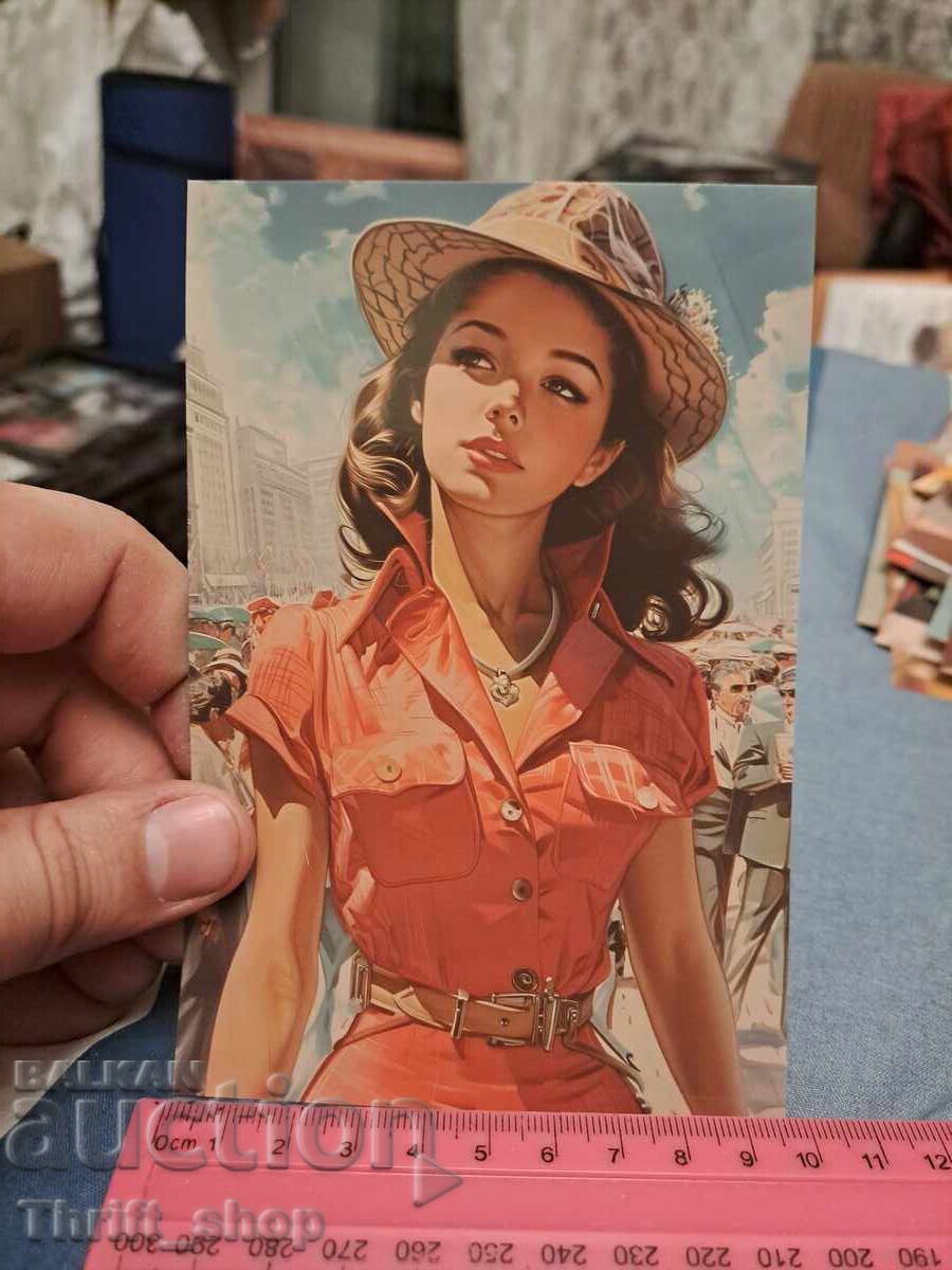 Καρτ ποστάλ - σέξι κορίτσι