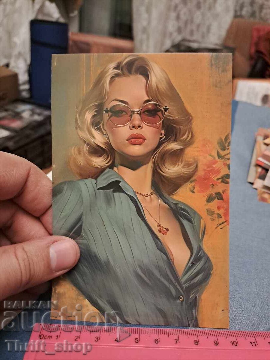 Postcard - sexy girl