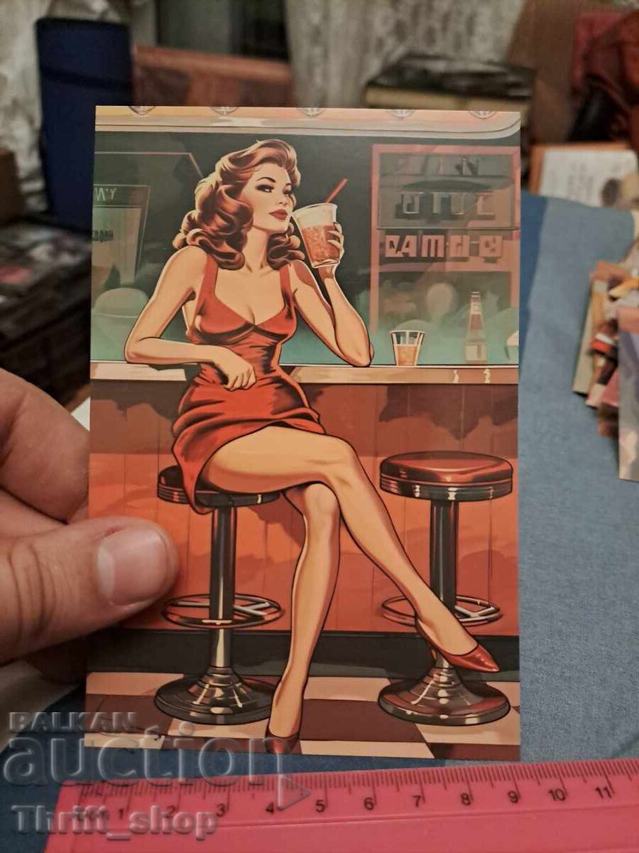 Пощенска картичка - секси момиче Пощенска картичка - секси момиче