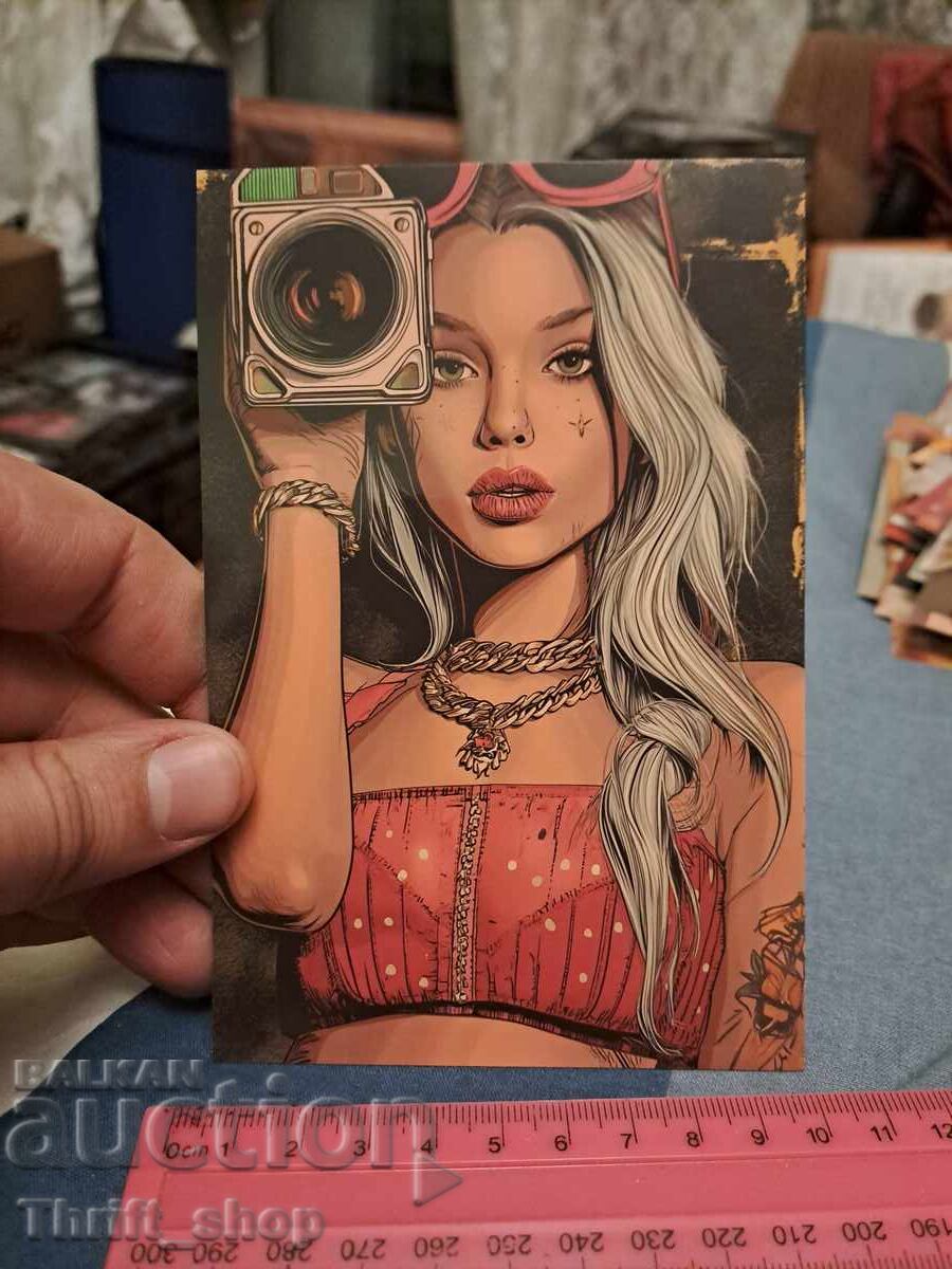 Пощенска картичка - секси момиче Пощенска картичка - секси момиче