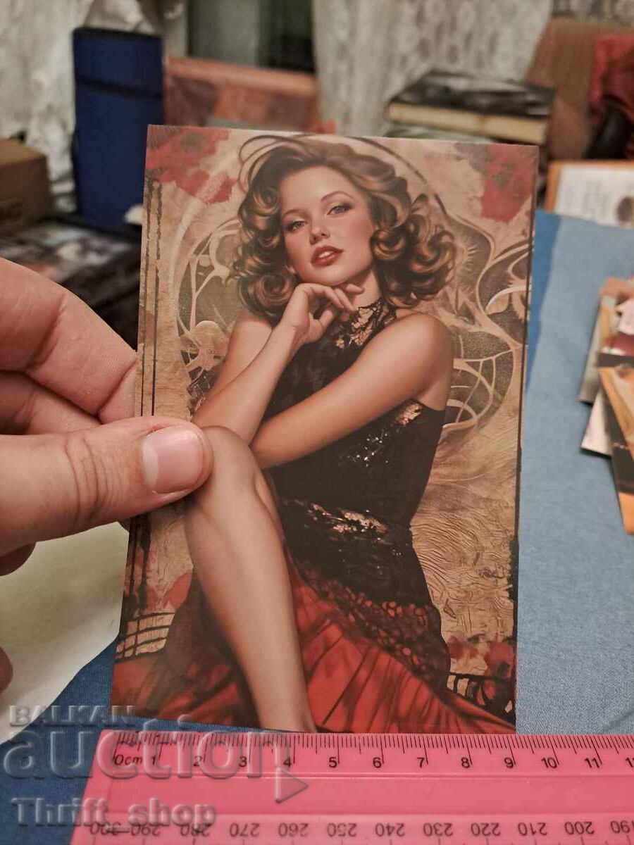 Пощенска картичка - секси момиче Пощенска картичка - секси момиче