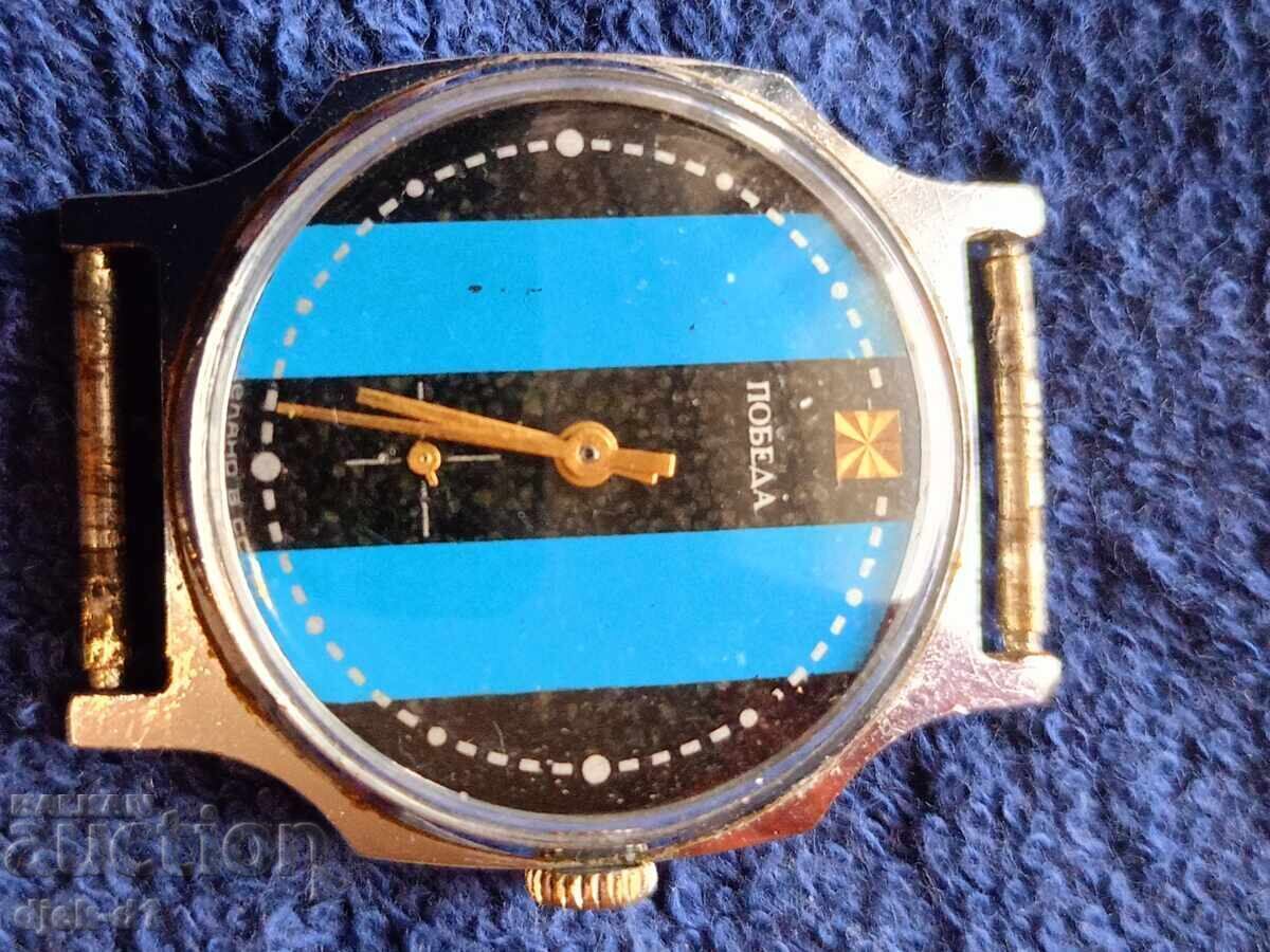 "POBEDA" - beautiful blue dial, working perfectly