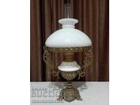 Large antique baroque gas - gas lamp