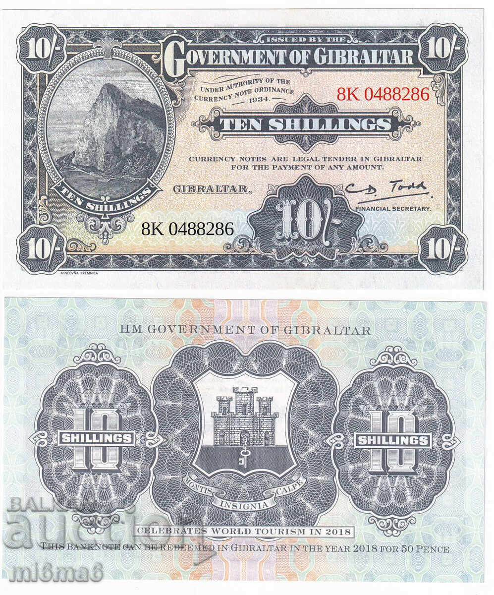 MI6MA6 - Gibraltar 10 shillings
