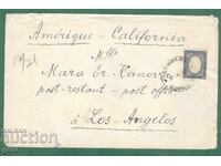 БЪЛГАРИЯ-USA 1927  пътувал!     k13