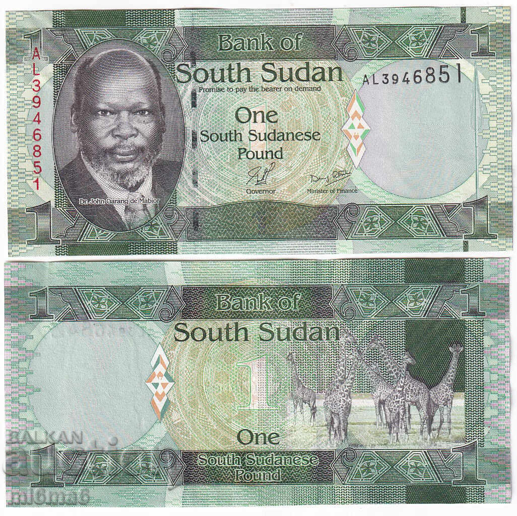 MI6MA6 - South Sudan 1 pound 2011