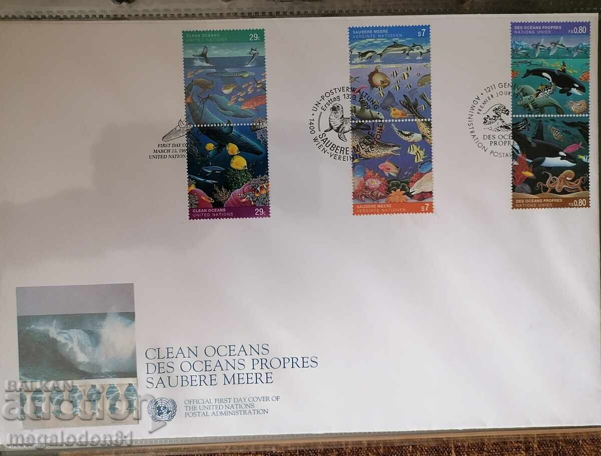 UN (Switzerland, Au) - endangered species, 1992, ocean fauna UN (Switzerland, Au) - endangered species, 1992, ocean fauna