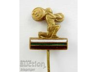 Bulgaria-Weightlifting Federation-Old badge-Enamel