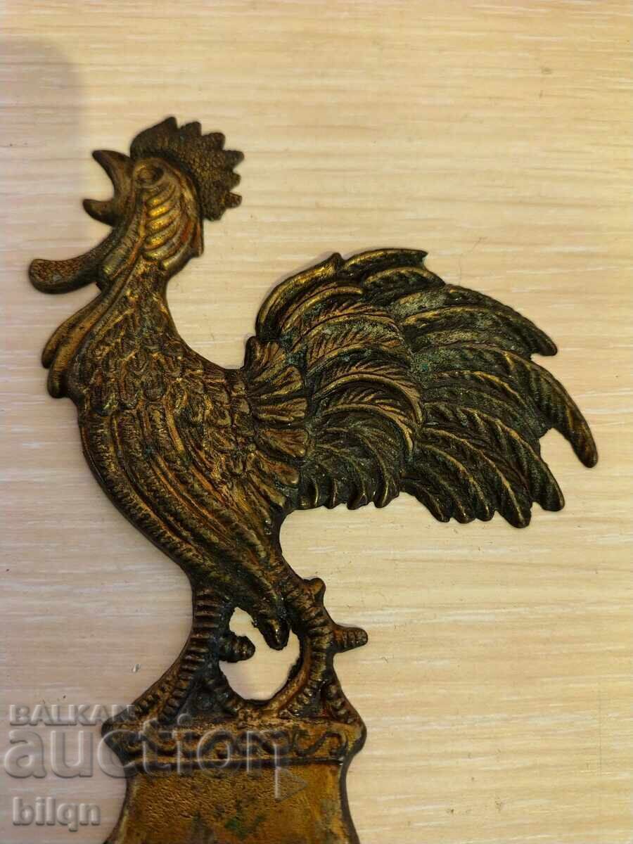 Δημοπρασία Συλλεκτικό Παλιό Χάλκινο Ανοιχτήρι-Κόκορας Δημοπρασία Συλλεκτικό Παλιό Χάλκινο Ανοιχτήρι-Κόκορας