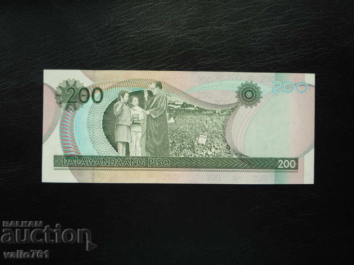 ФИЛИПИНИ 200  ПИСО  2011    НОВА UNC  ЮБИЛЕЙНА с цена 25.00 лв. | € 12.78