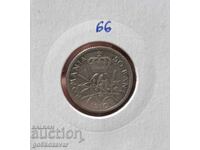 Румъния 50 бани 1910г Сребро