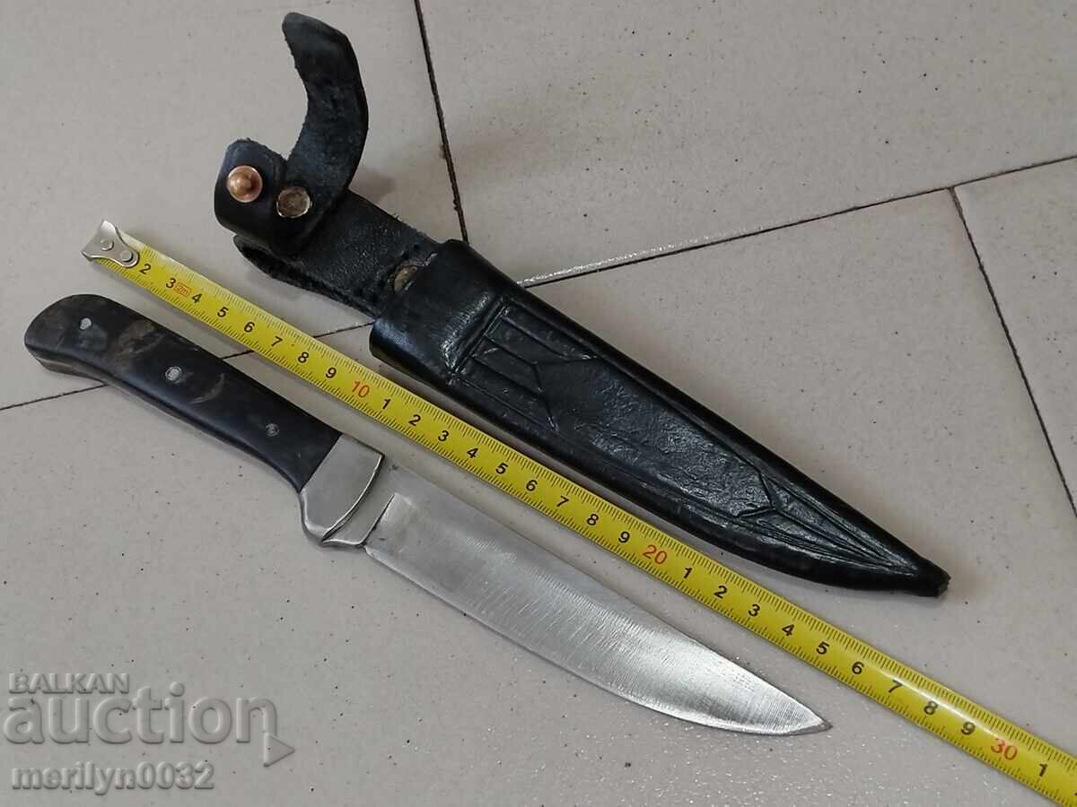 Auction  Old tourist knife with buffalo horn handles