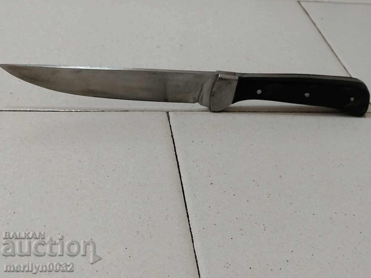 Old tourist knife with buffalo horn handles - 6
